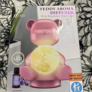 Pink Teddy Aroma Diffuser with LED Light